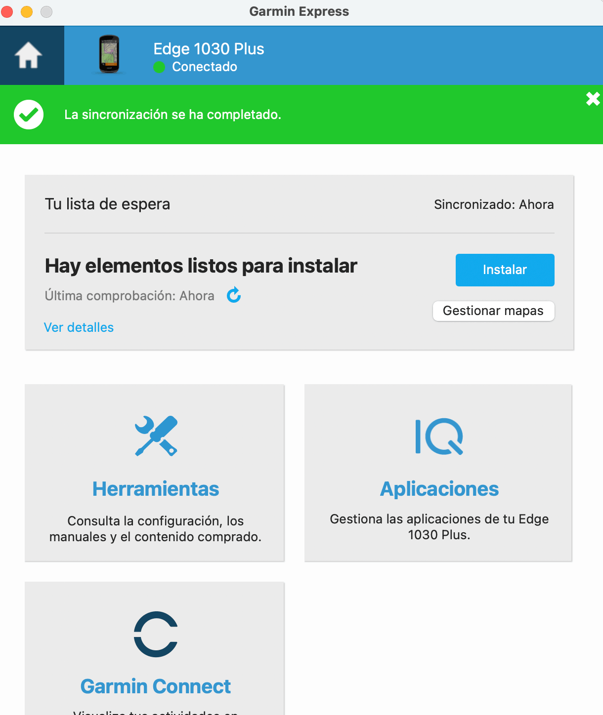 Garmin IQ y Garmin Express