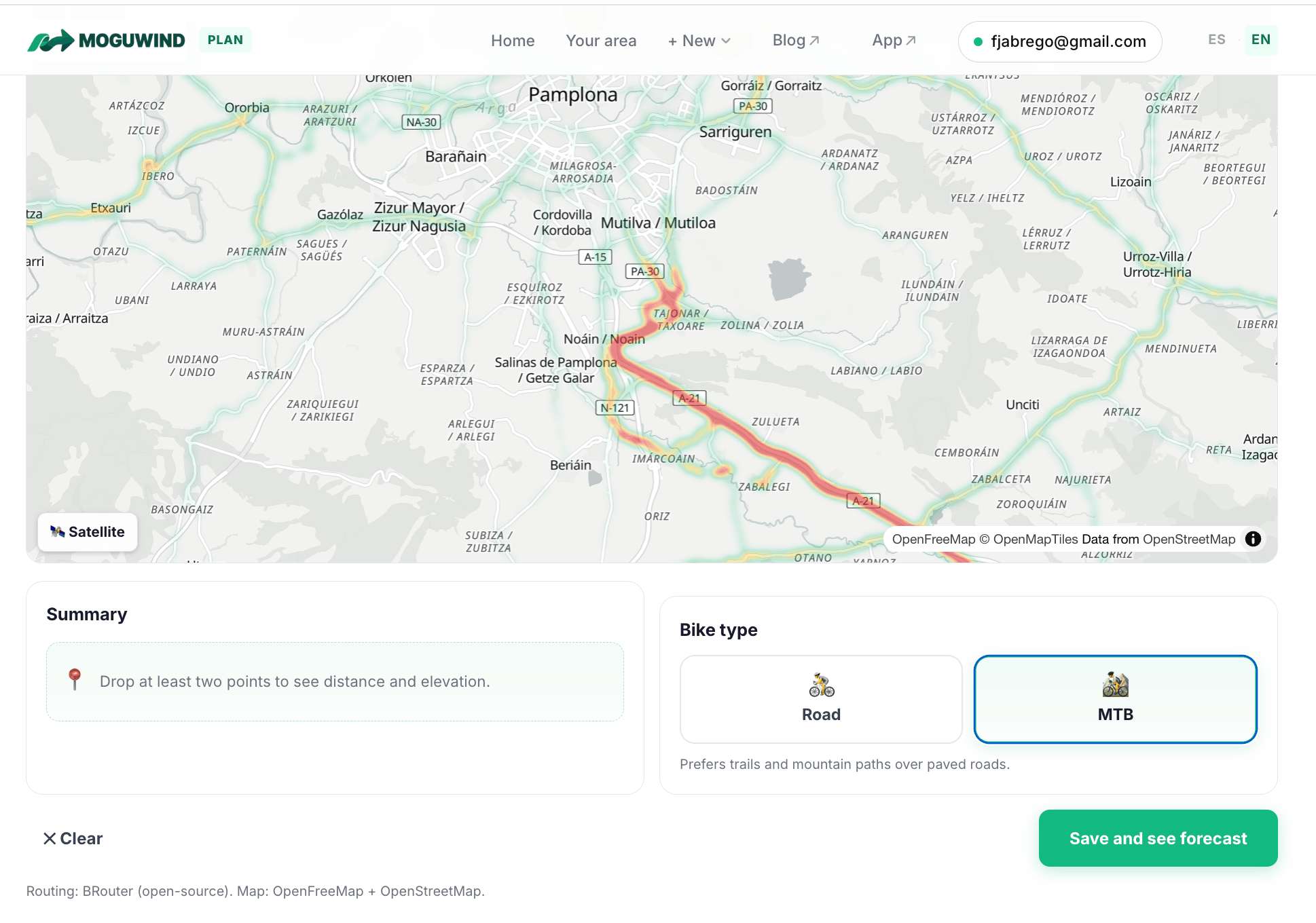 mountain bike routes