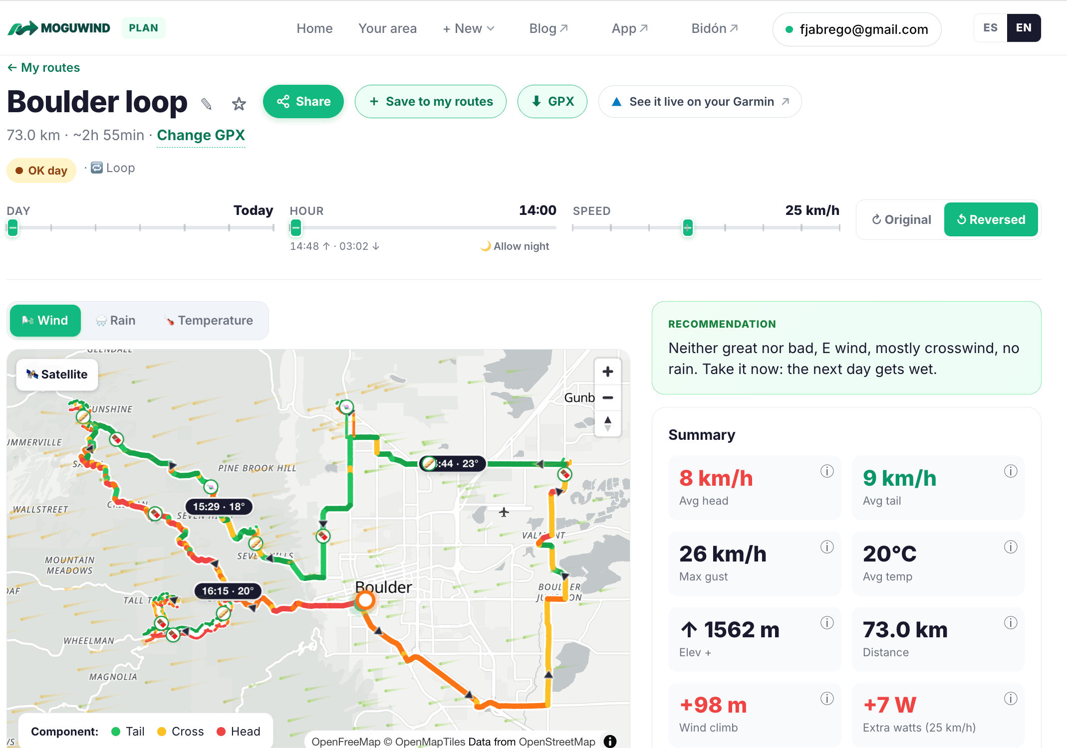 Plan your loop ride with Moguwind
